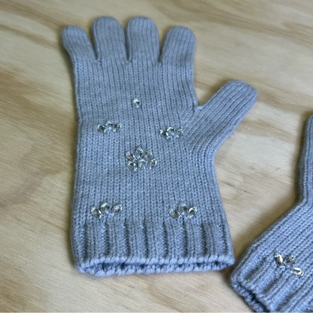 Banana Republic Women’s Gray Embellished Gloves